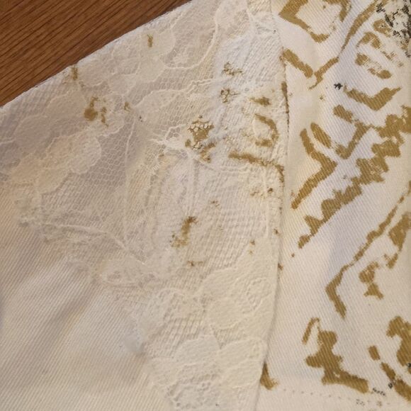 NWOT Parsley & Sage shirt or jacket with cool metal buttons, some lace, M - Picture 7 of 9